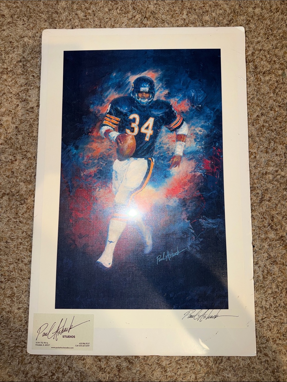 Walter Payton Painting